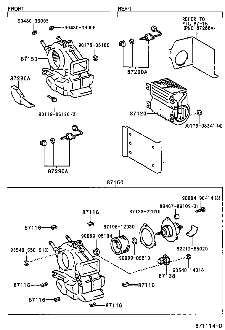 87150-65010 RADIATOR ASSY, HEATER product image