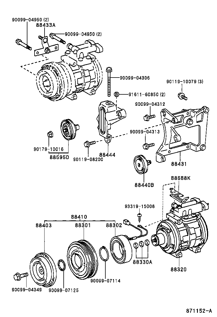 88412-65010 ROTOR SUB-ASSY, MAGNET CLUTCH product image