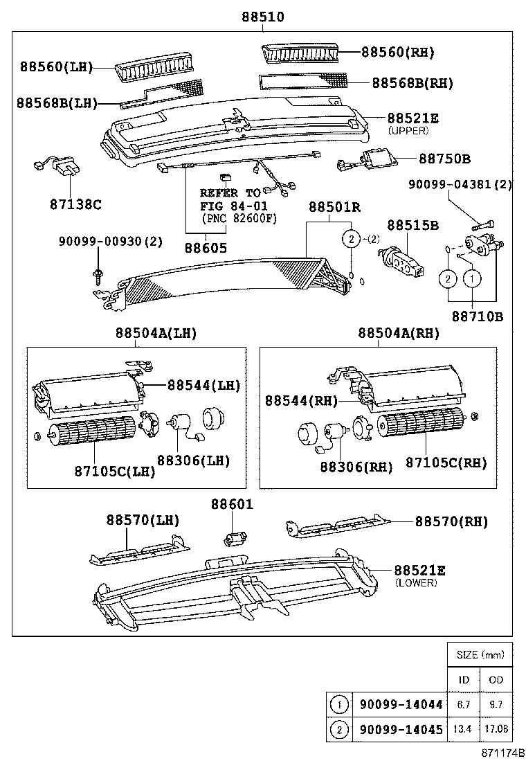 55907-28090 CABLE SUB-ASSY, WATER VALVE CONTROL product image