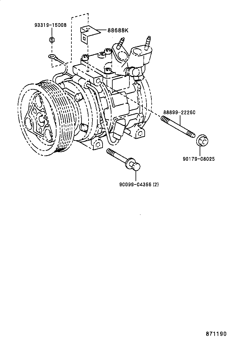 88320-2A070 COMPRESSOR ASSY, COOLER product image