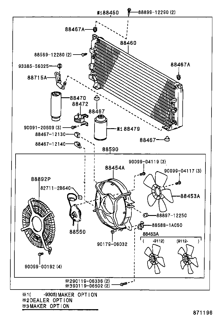 88454-12140 SHROUD, FAN product image