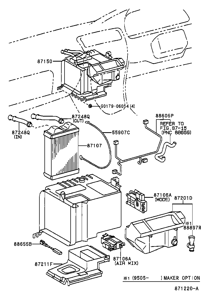 87150-1A032 RADIATOR ASSY, HEATER product image
