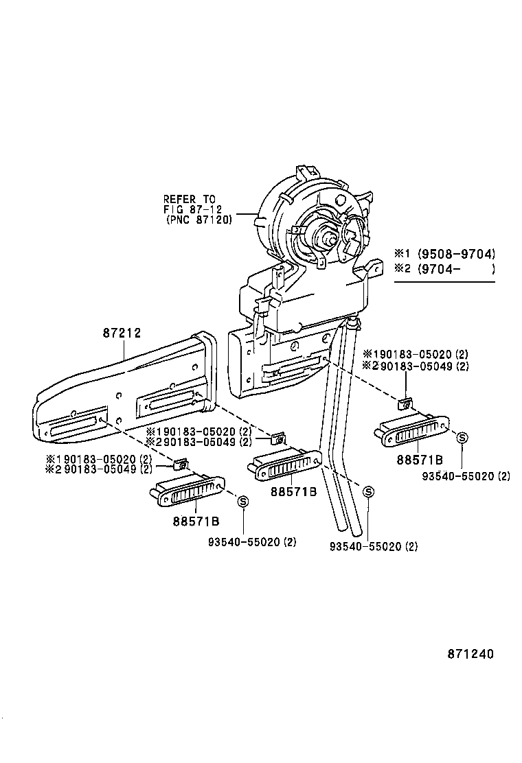 55902-26020 CONTROL SUB-ASSY, HEATER product image