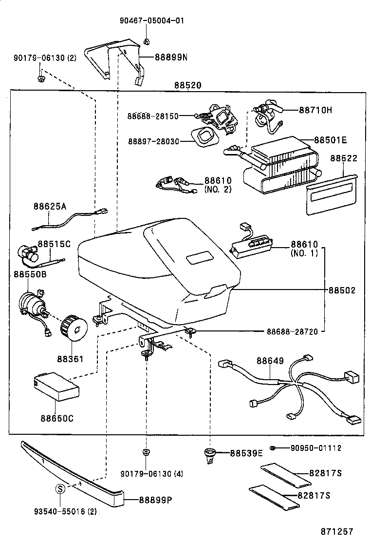 88515-28050 VALVE, REAR COOLING UNIT EXPANSION product image