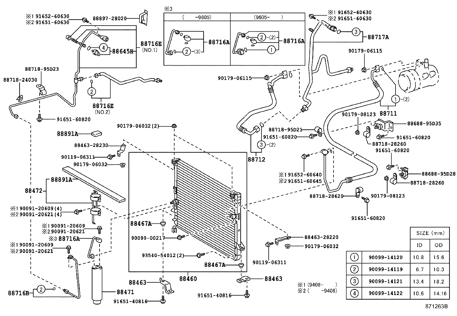 88461-28090 CORE, COOLER CONDENSER product image