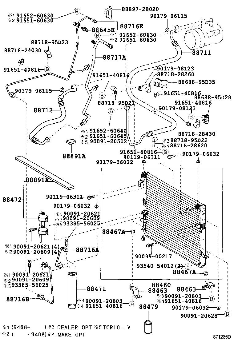 88461-28080 CORE, COOLER CONDENSER product image