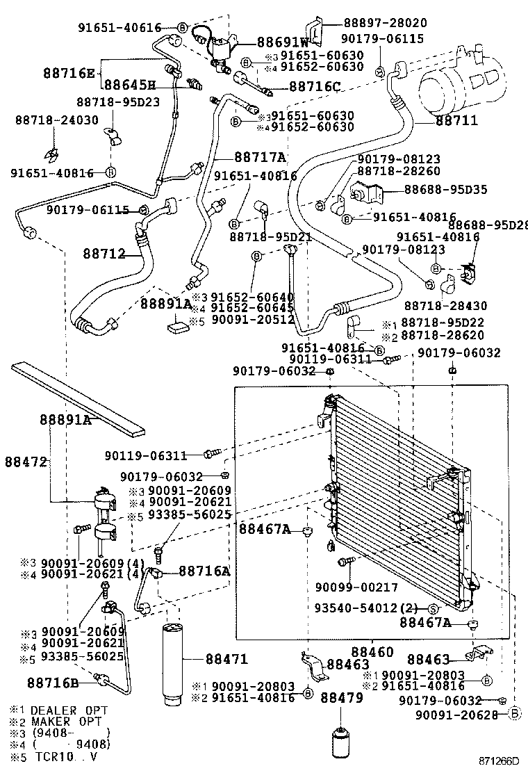88461-28080 CORE, COOLER CONDENSER product image