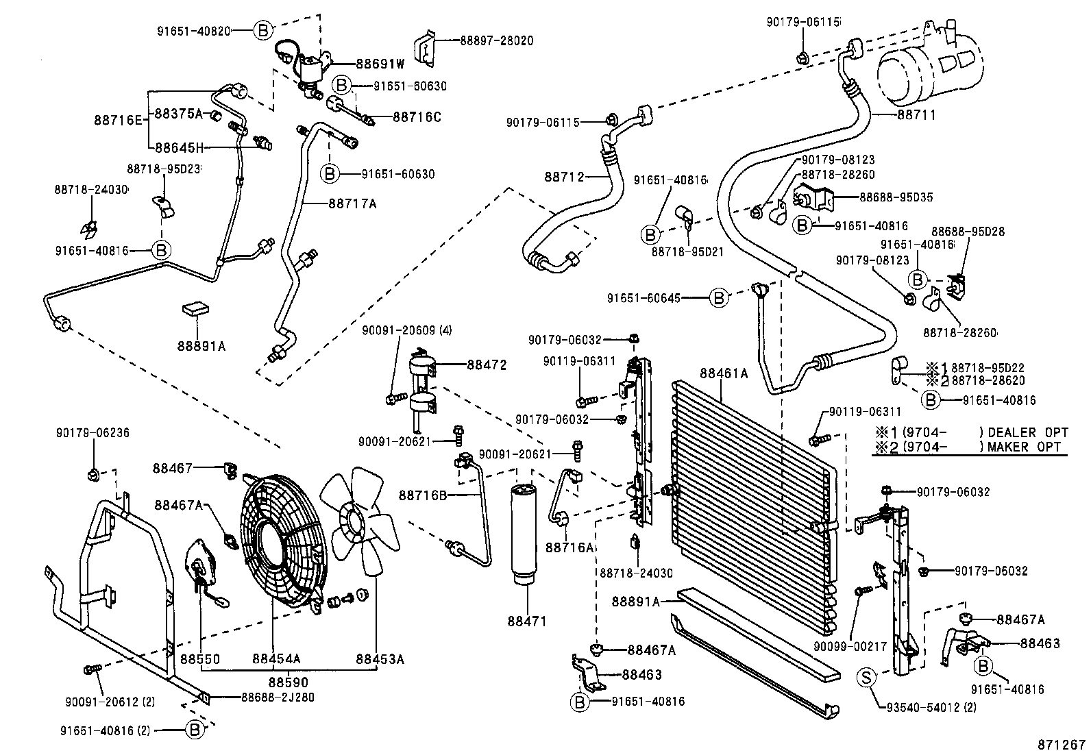 88461-28080 CORE, COOLER CONDENSER product image