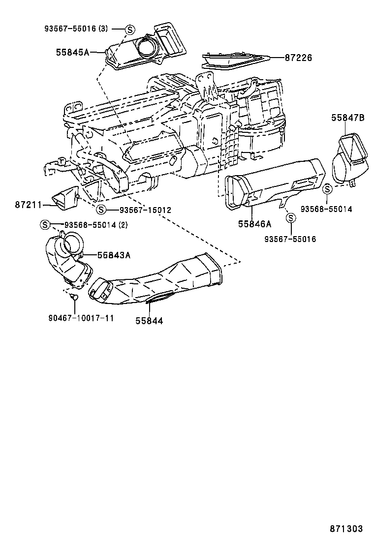 55900-14520 CONTROL ASSY, AIR CONDITIONER product image