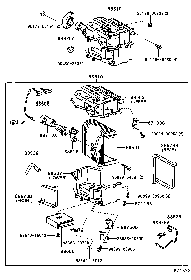 88510-2B660 UNIT ASSY, COOLER product image