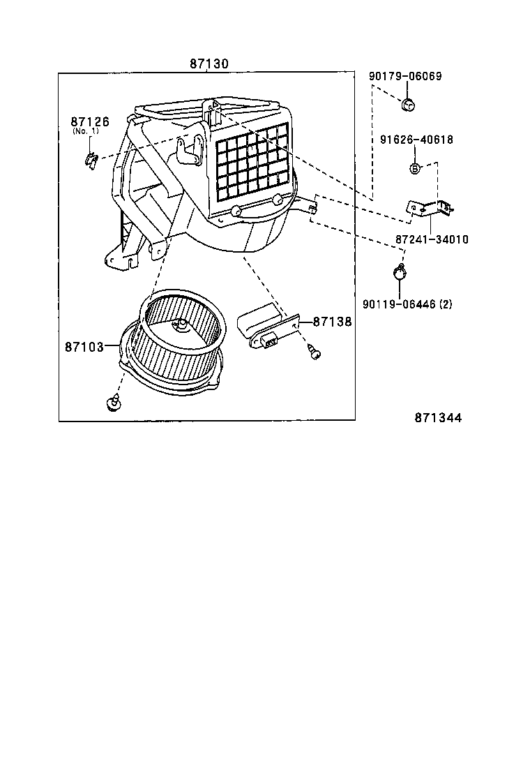87150-0W010 RADIATOR ASSY, HEATER product image