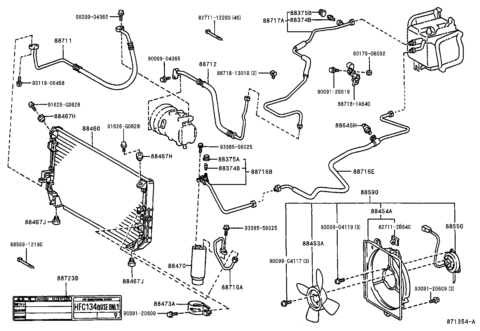 16361-74130 FAN, COOLING (FOR CONDENSER) product image