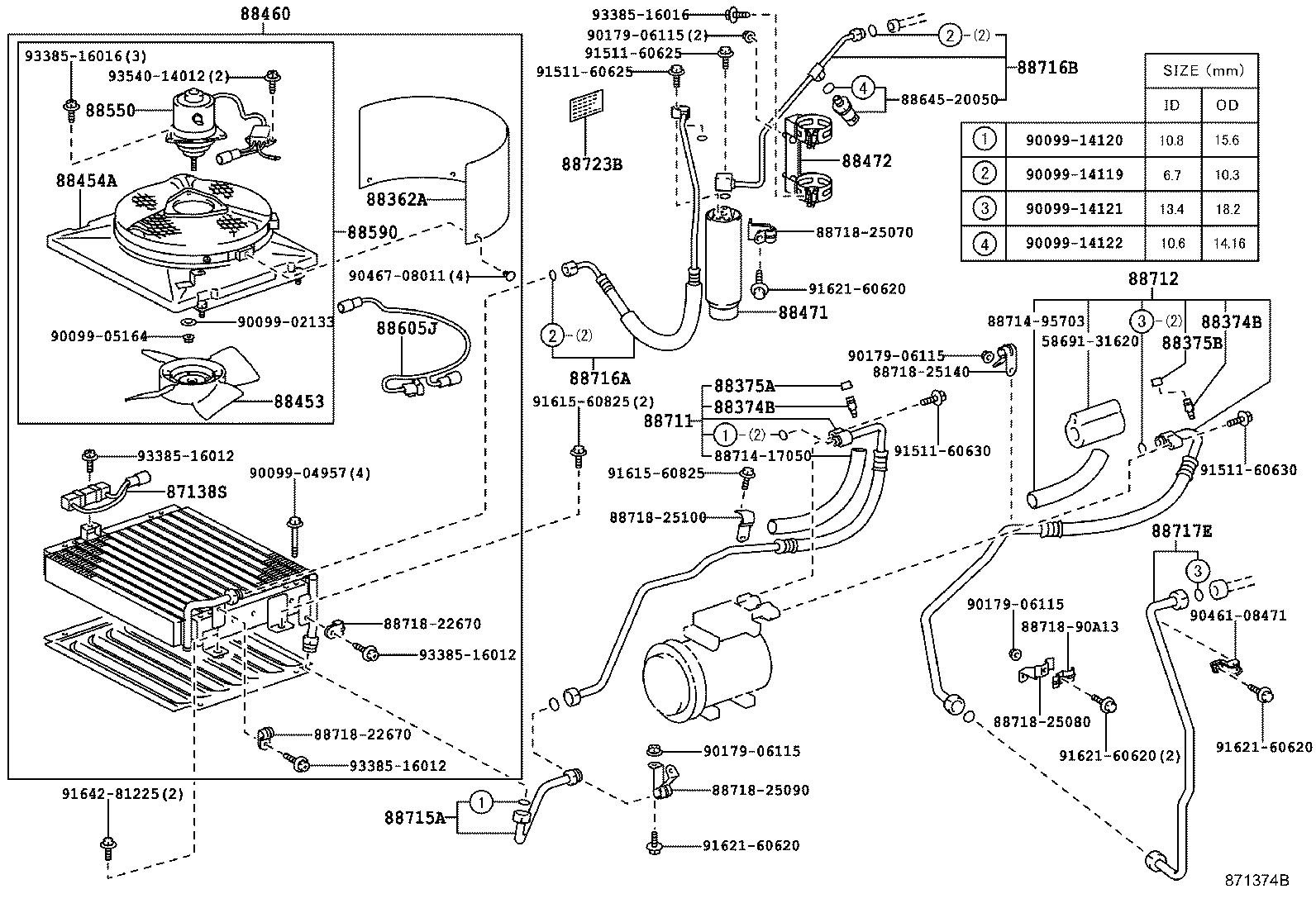 87104-37030 MOTOR ASSY, BLOWER (FOR CONDENSER) product image