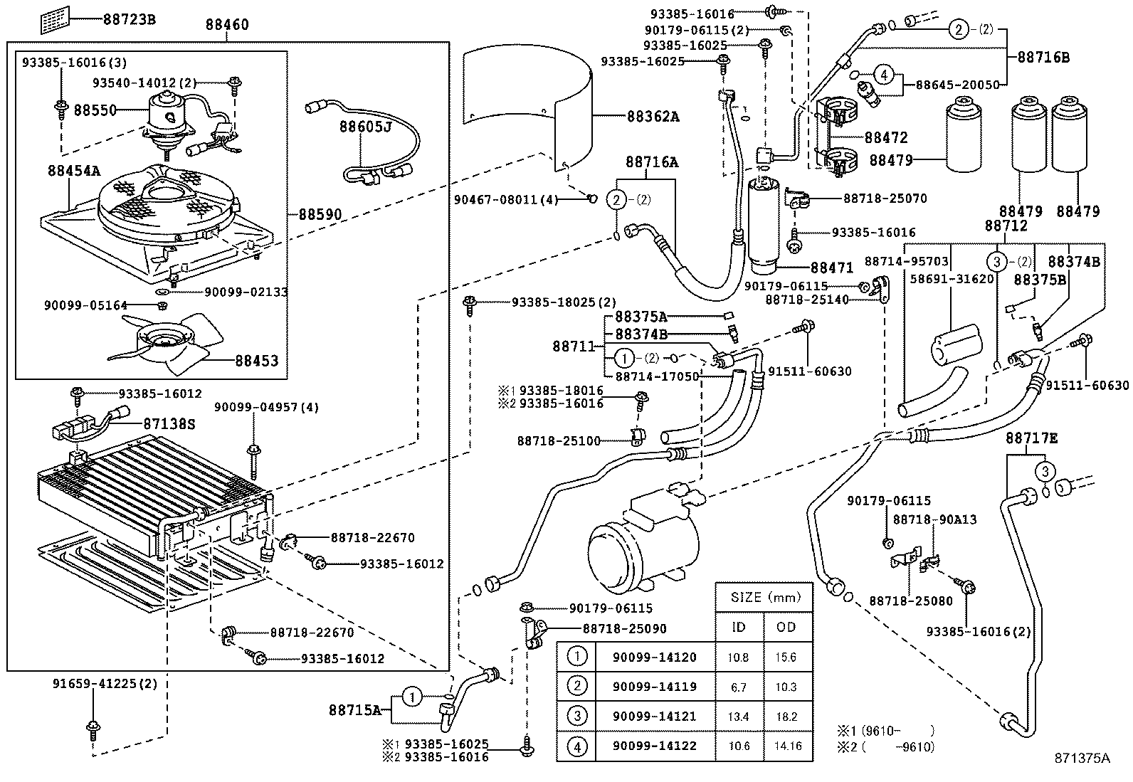 87104-37030 MOTOR ASSY, BLOWER (FOR CONDENSER) product image