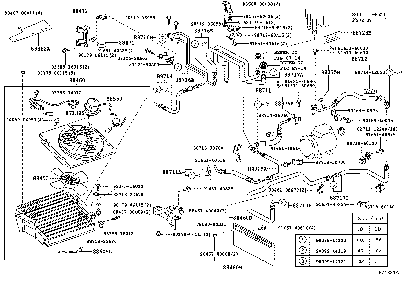 87104-37030 MOTOR ASSY, BLOWER (FOR CONDENSER) product image