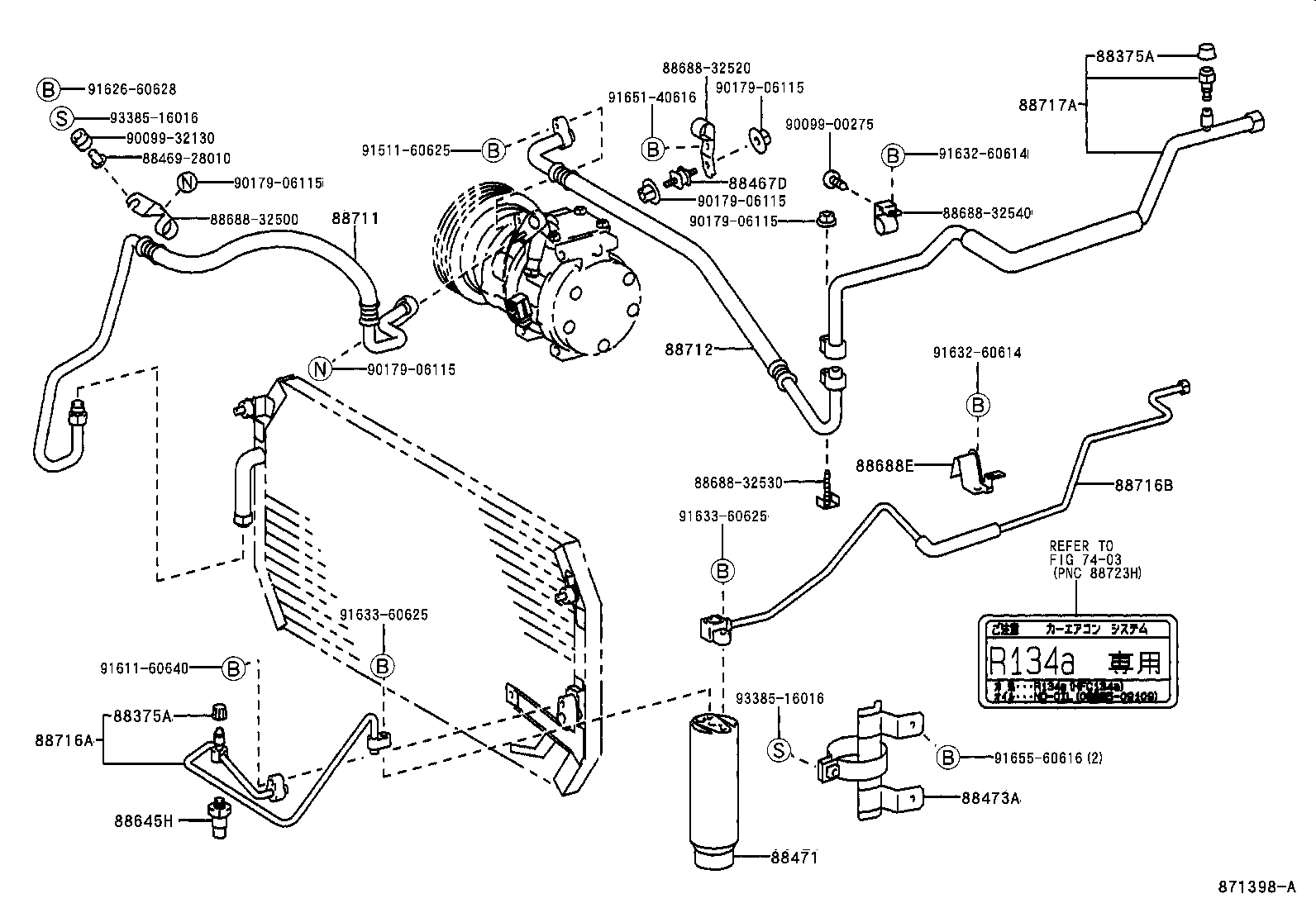 88704-32100 HOSE SUB-ASSY, SUCTION product image