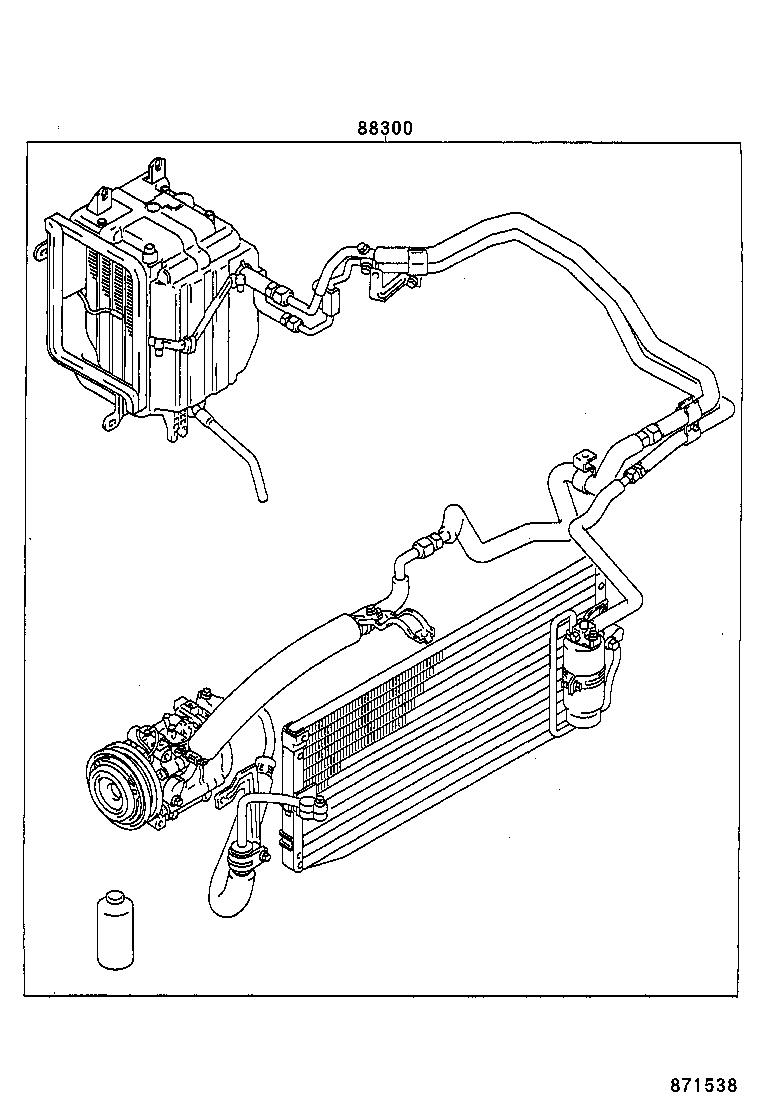 88300-02080 COOLER & ACCESSORY ASSY product image