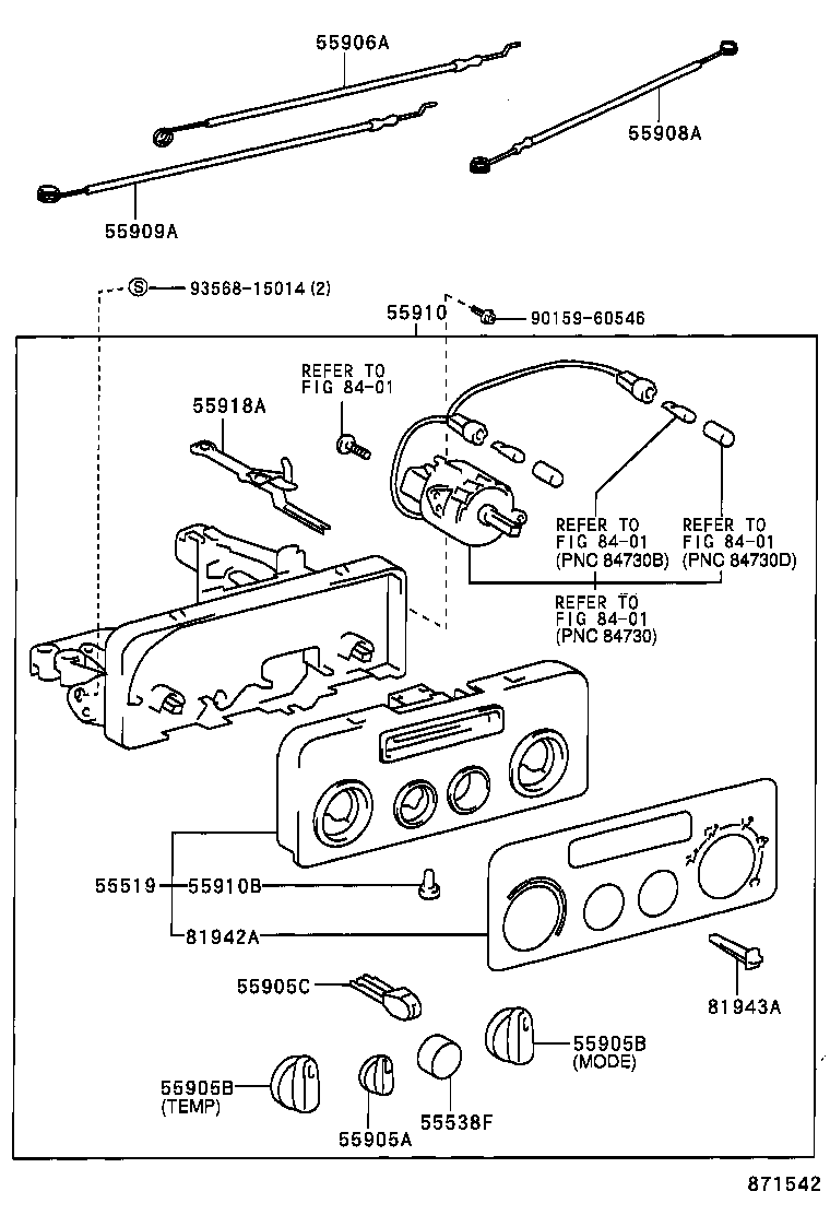 87201-02071 DUCT SUB-ASSY, AIR, NO.1 product image