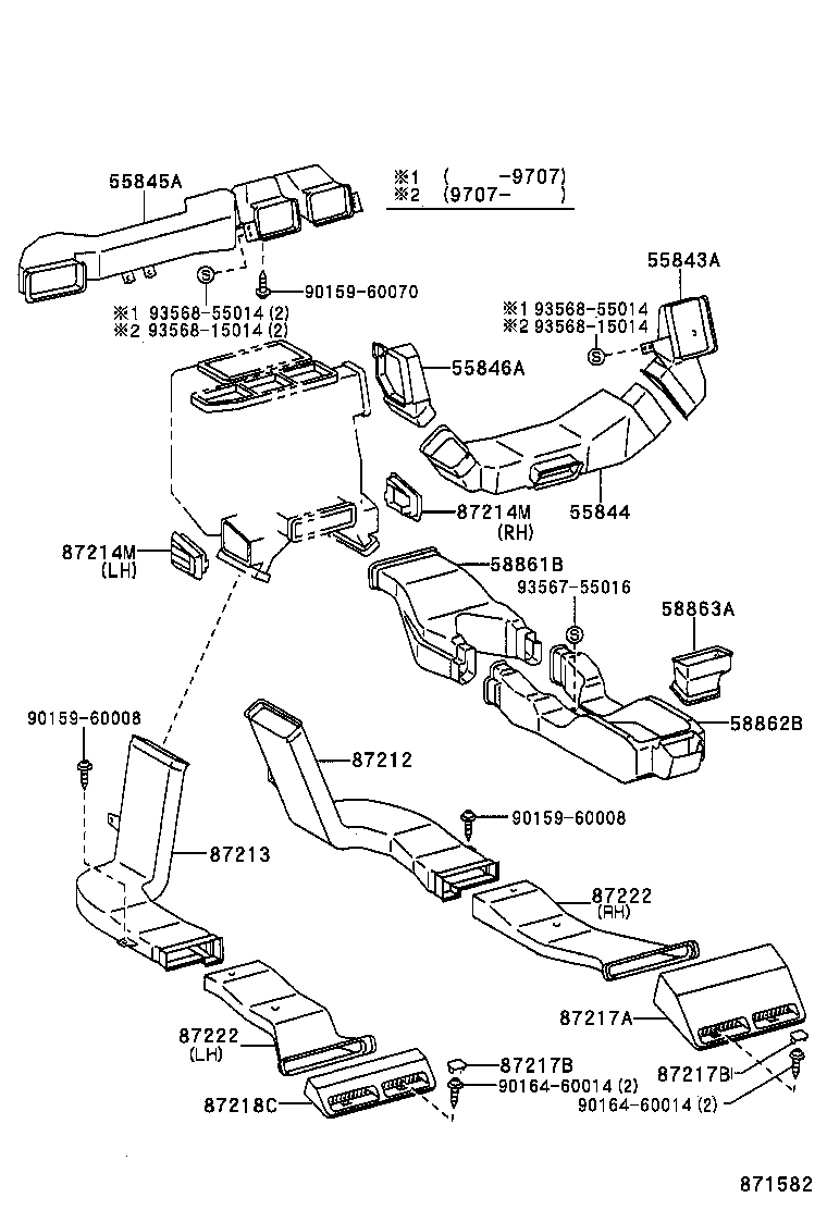 55844-50060 DUCT, HEATER TO REGISTER, NO.2 product image
