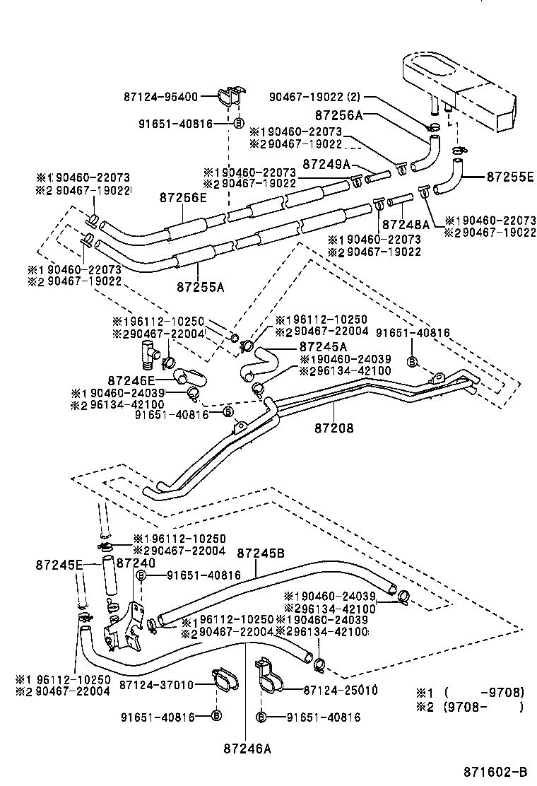 87245-25420 HOSE, HEATER WATER, OUTLET A product image