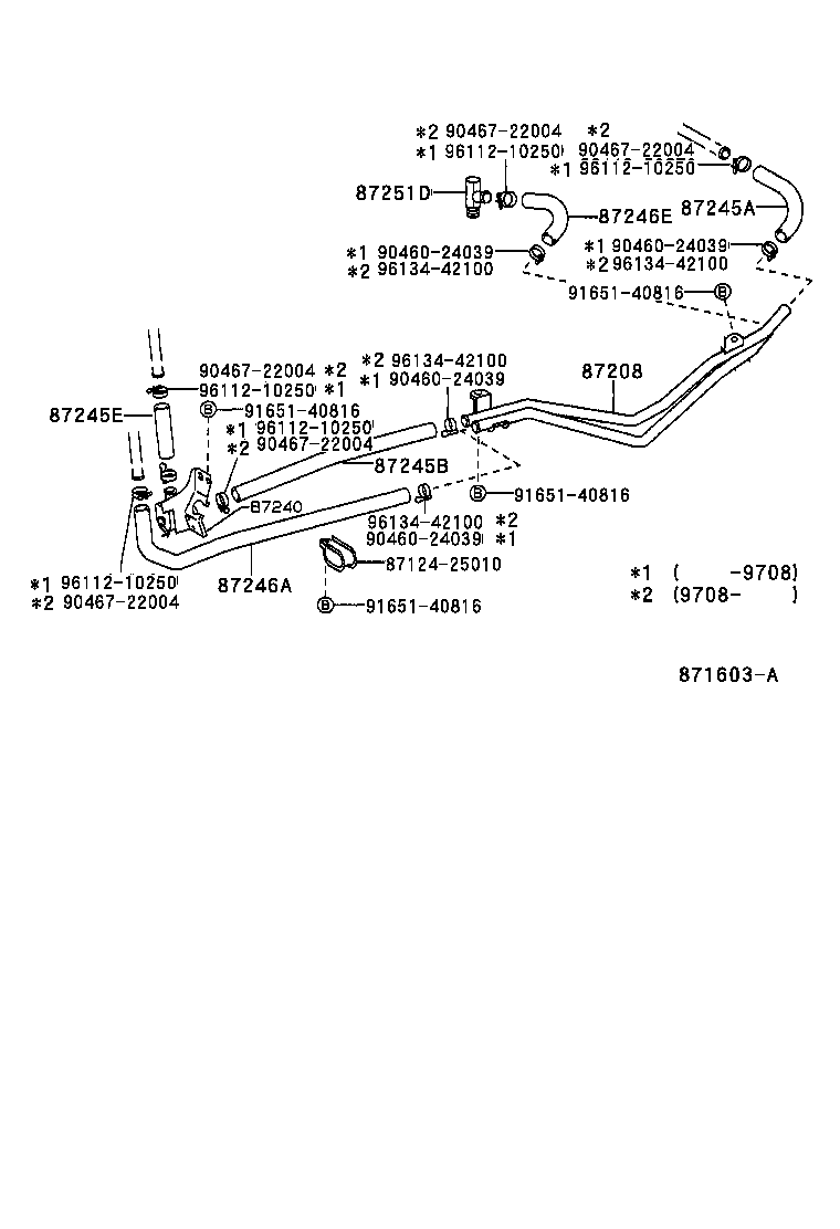 87245-25420 HOSE, HEATER WATER, OUTLET A product image