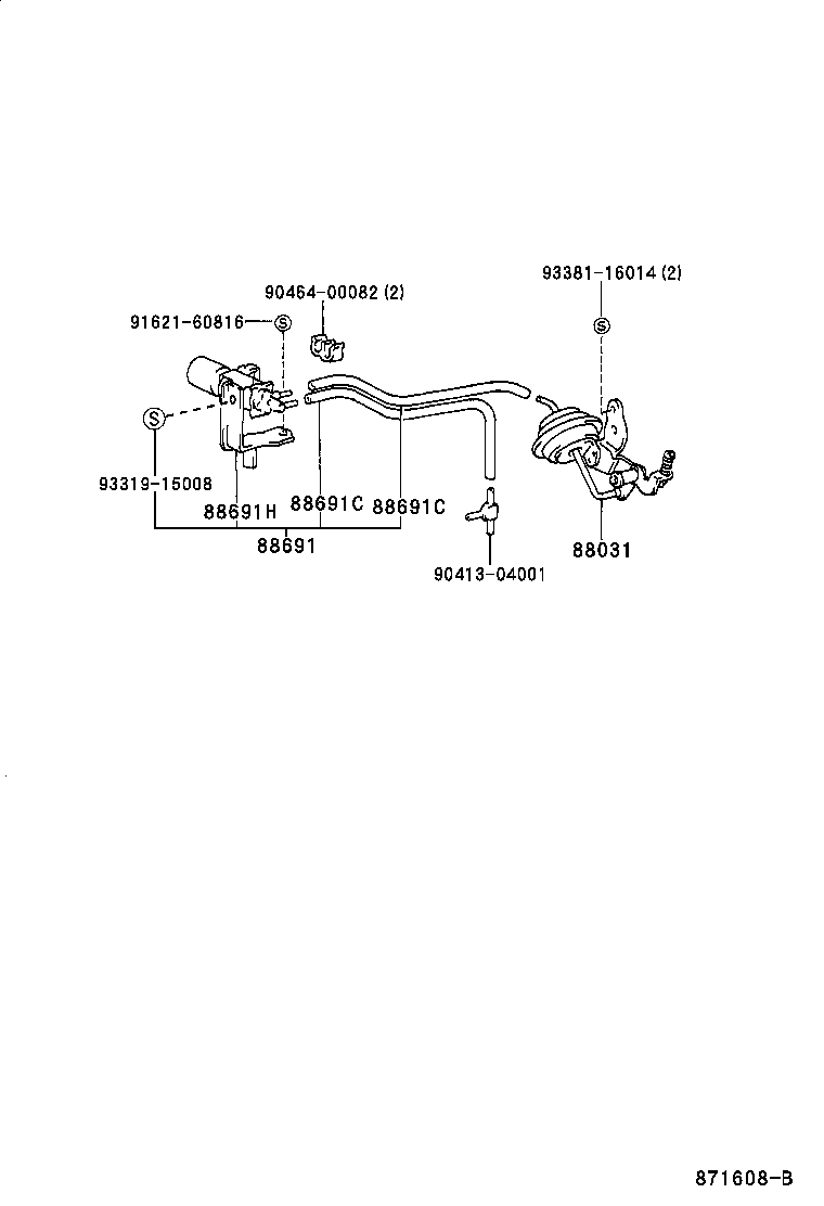 88690-95030 VALVE, MAGNET (FOR IDLE UP DEVICE) product image