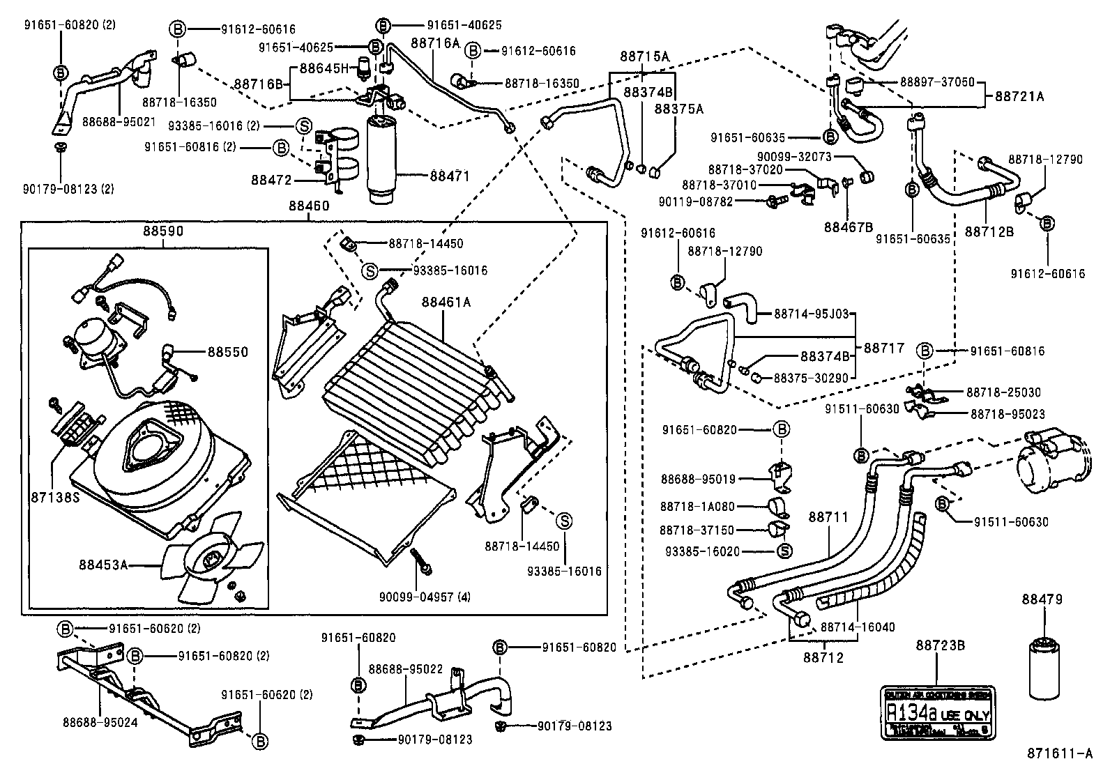 88467-22010 INSULATOR, COOLER CONDENSER MOUNTING product image