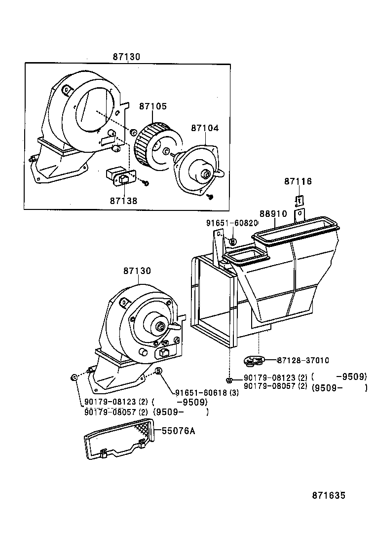 55076-37040 NET SUB-ASSY, AIR DUCT product image