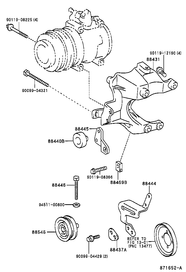 88412-1A080 ROTOR SUB-ASSY, MAGNET CLUTCH product image