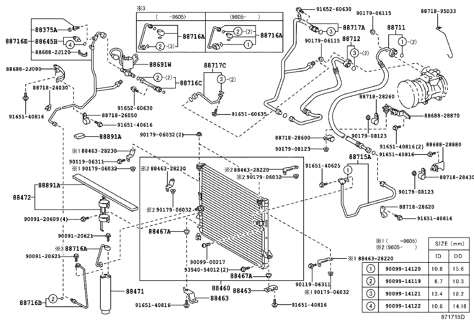 88461-28090 CORE, COOLER CONDENSER product image