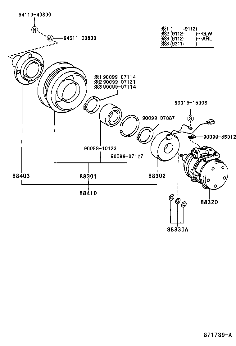88444-17020 BRACKET, IDLE PULLEY product image