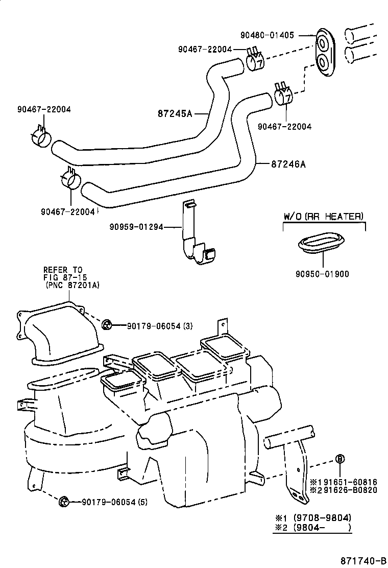 87245-44220 HOSE, HEATER WATER, OUTLET A product image