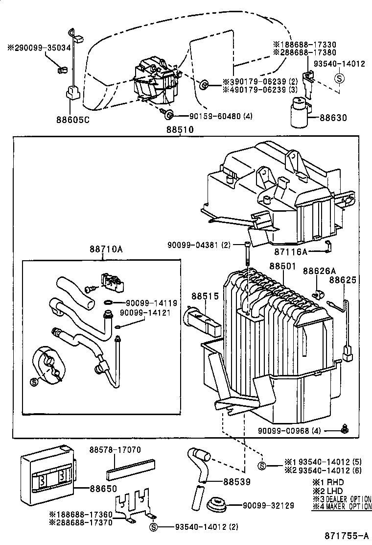 88710-17090 TUBE ASSY, AIR CONDITIONER product image