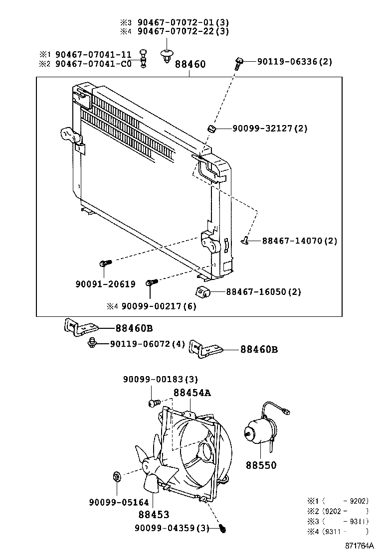 88460-17090 CONDENSER ASSY, COOLER product image