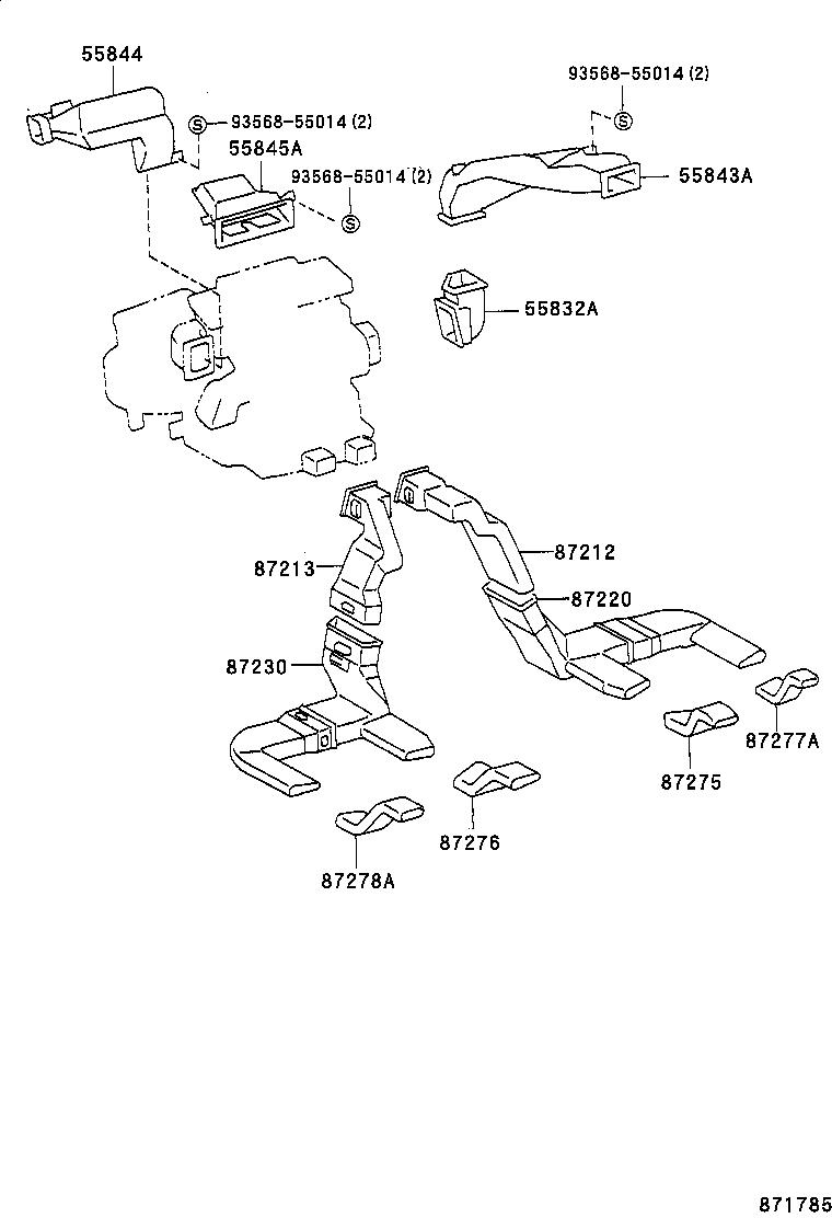 55902-21010 PANEL SUB-ASSY, AIR CONDITIONER product image