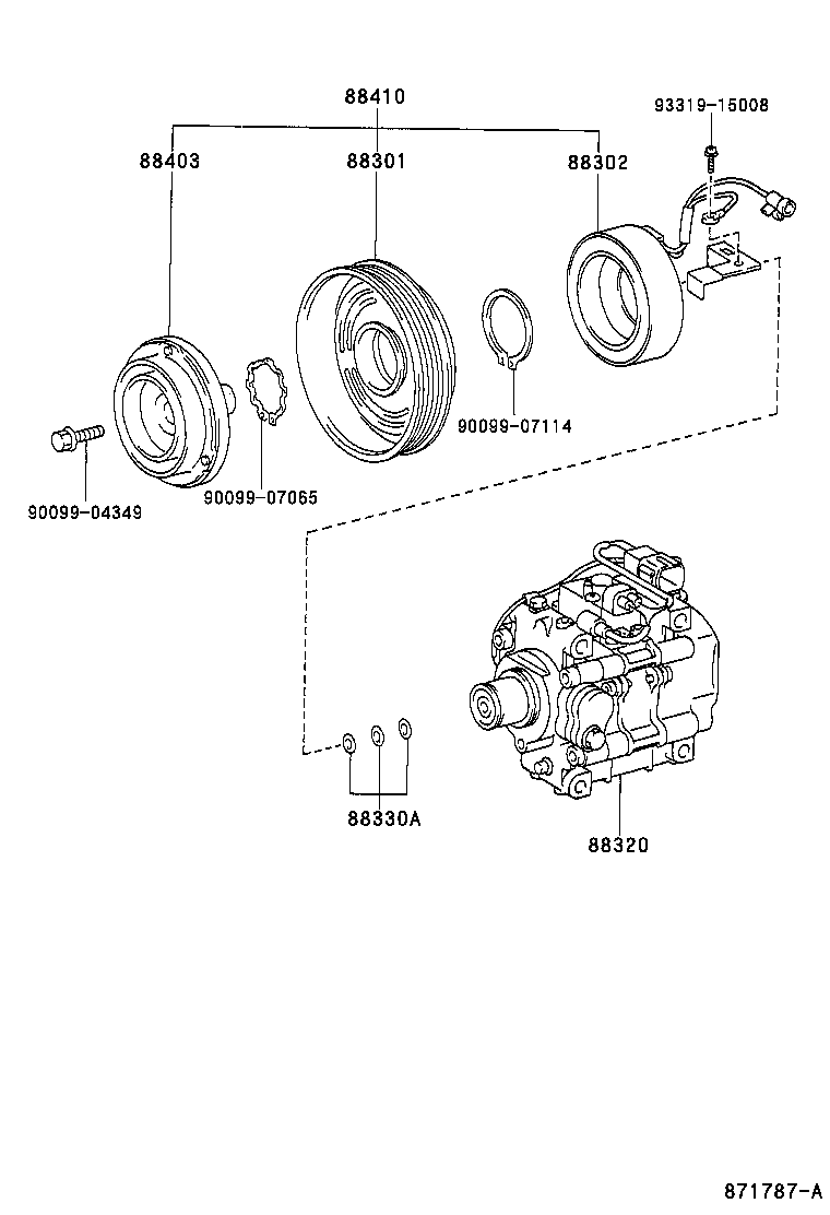 88410-02060 CLUTCH ASSY, MAGNET product image