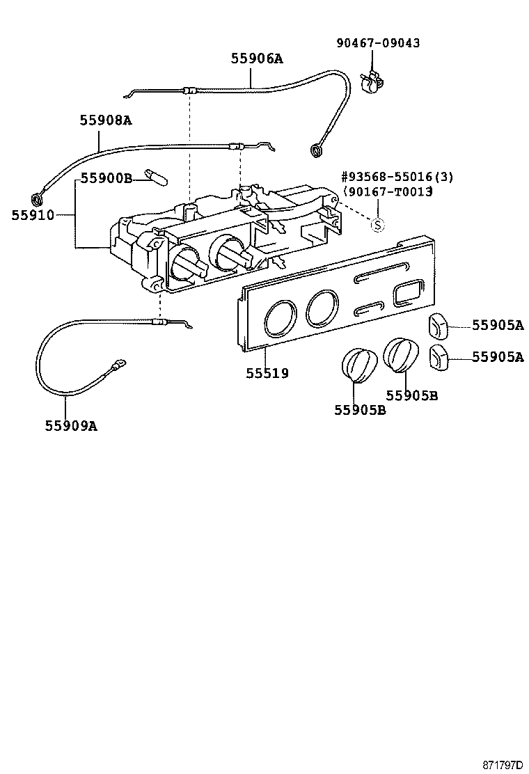 55835-35040 DUCT, HEATER TO REGISTER, CENTER product image