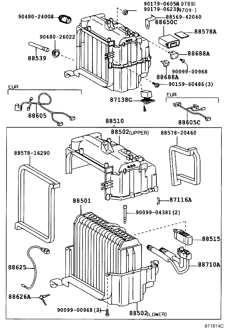 88502-42011 CASE SUB-ASSY, COOLING UNIT product image