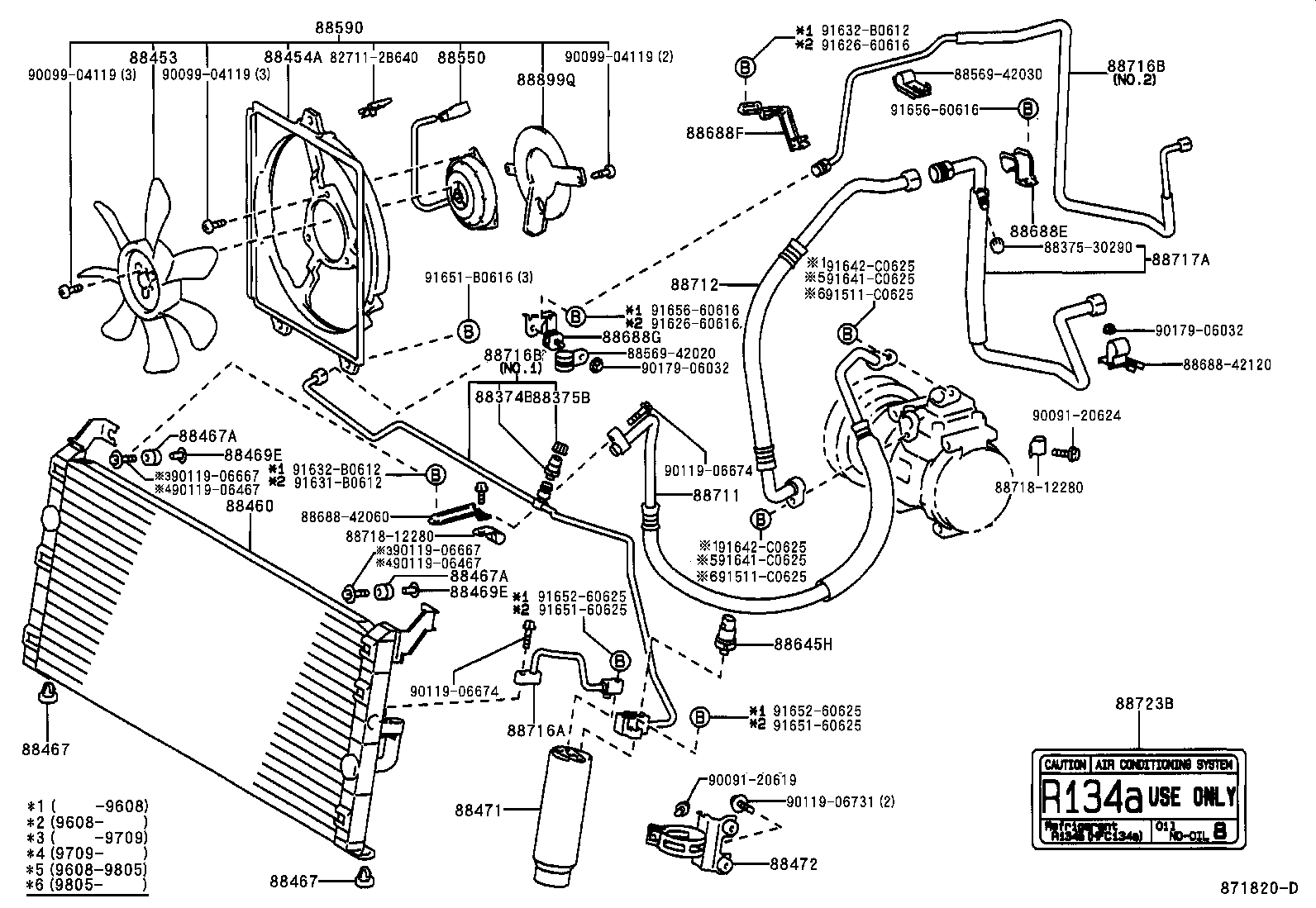 Toyota 88453-42010 FAN, COOLING (FOR CONDENSER)