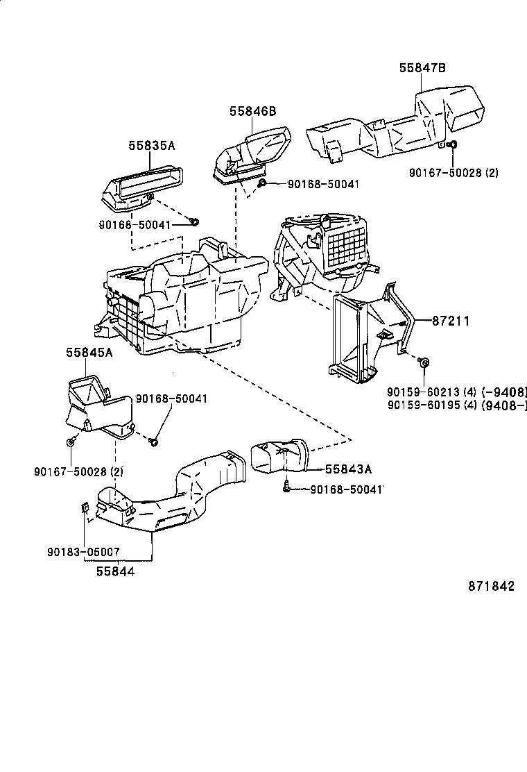 55907-34010 CABLE SUB-ASSY, WATER VALVE CONTROL product image
