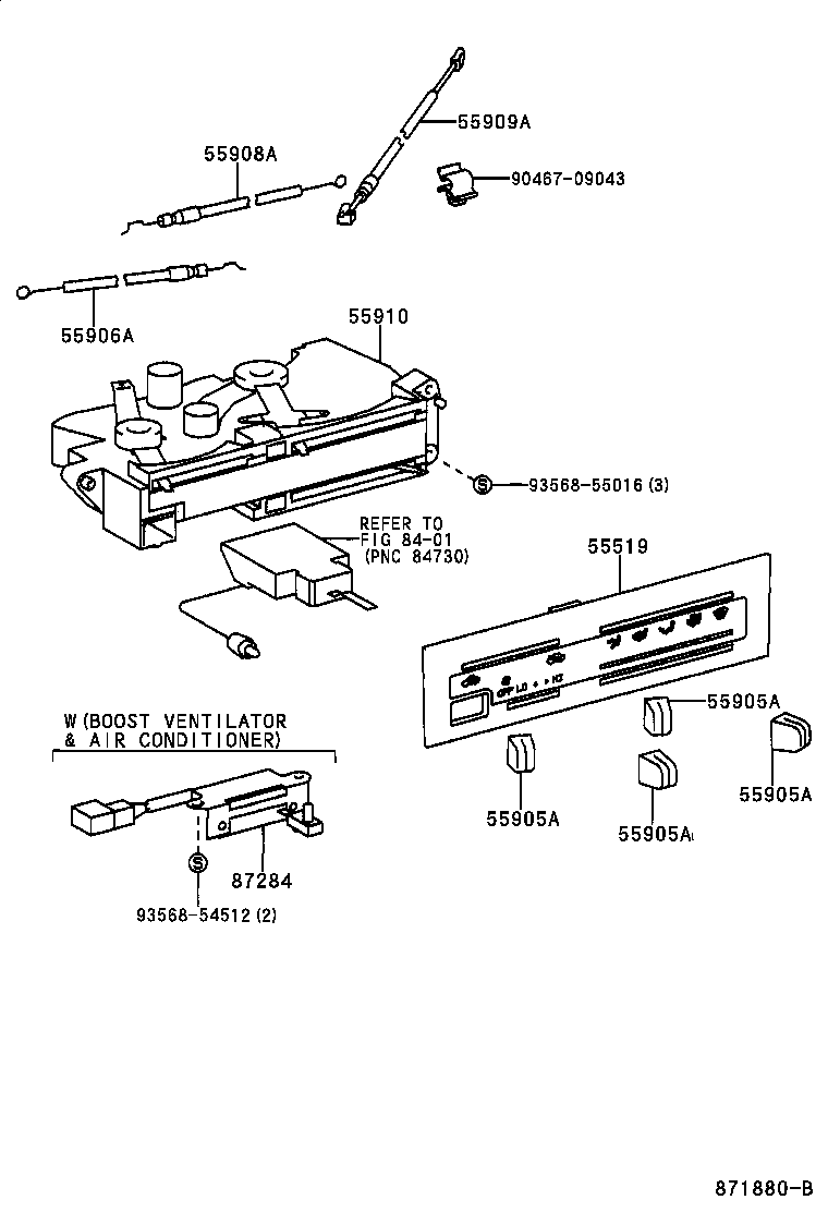 55835-04050 DUCT, HEATER TO REGISTER, CENTER product image