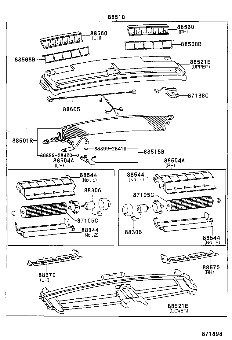 88515-28050 VALVE, REAR COOLING UNIT EXPANSION product image