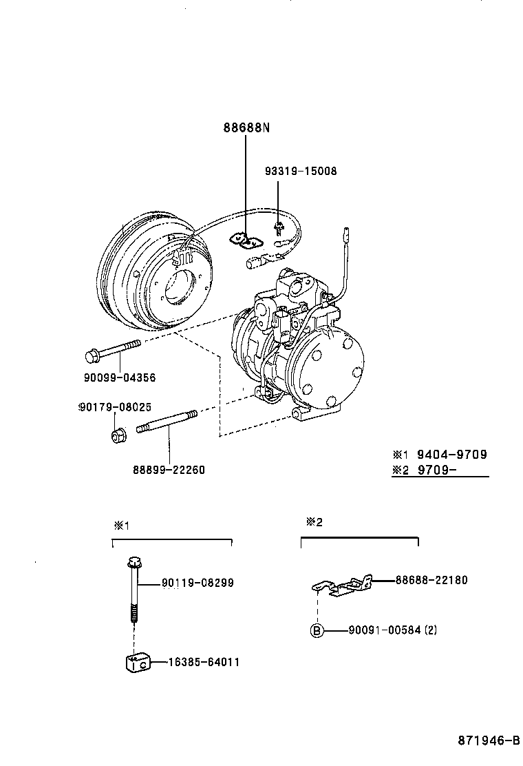 88688-42350 BRACKET, COOLER product image