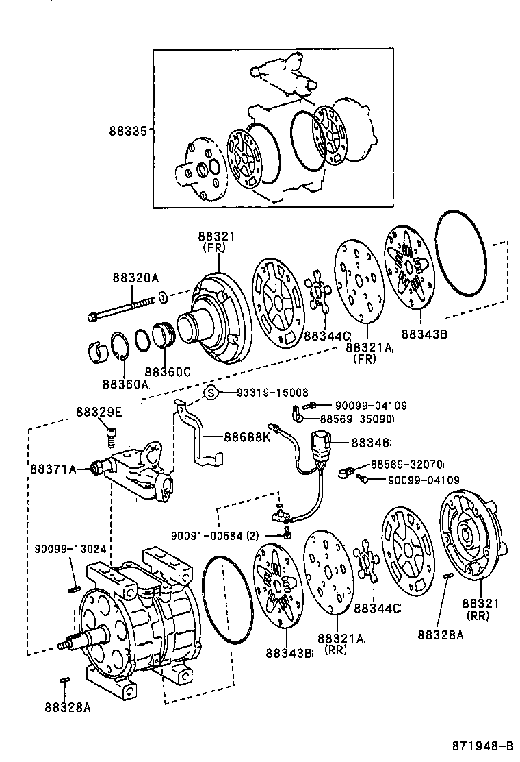 88688-42350 BRACKET, COOLER product image