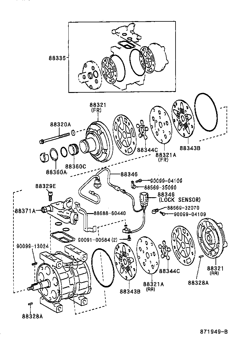88688-42350 BRACKET, COOLER product image