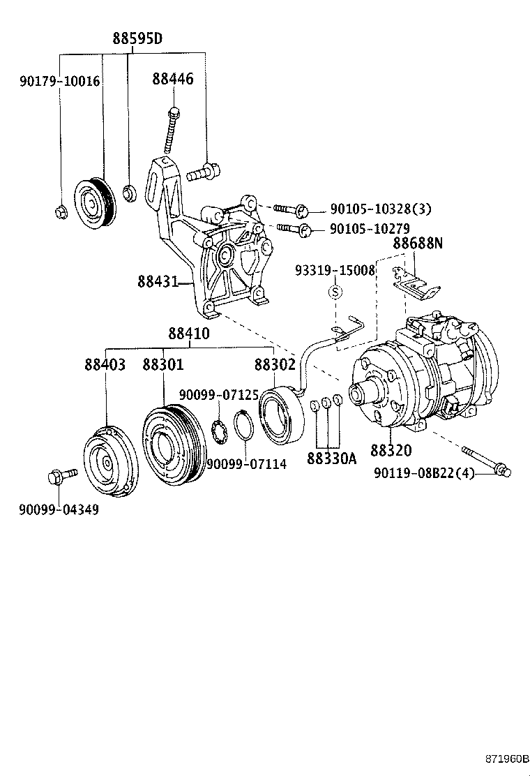 88320-21070 COMPRESSOR ASSY, COOLER product image