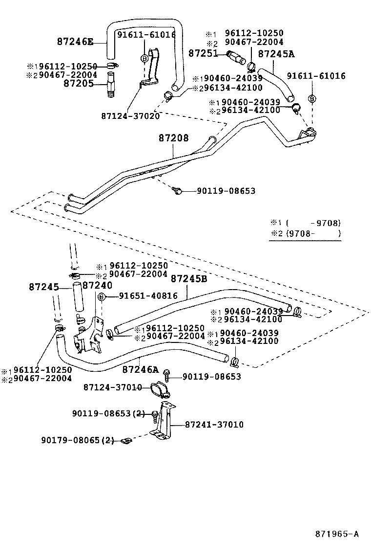 87248-89135 JOINT OR UNION, FRONT HEATER HOSE THROUGH OR INLET VALVE product image