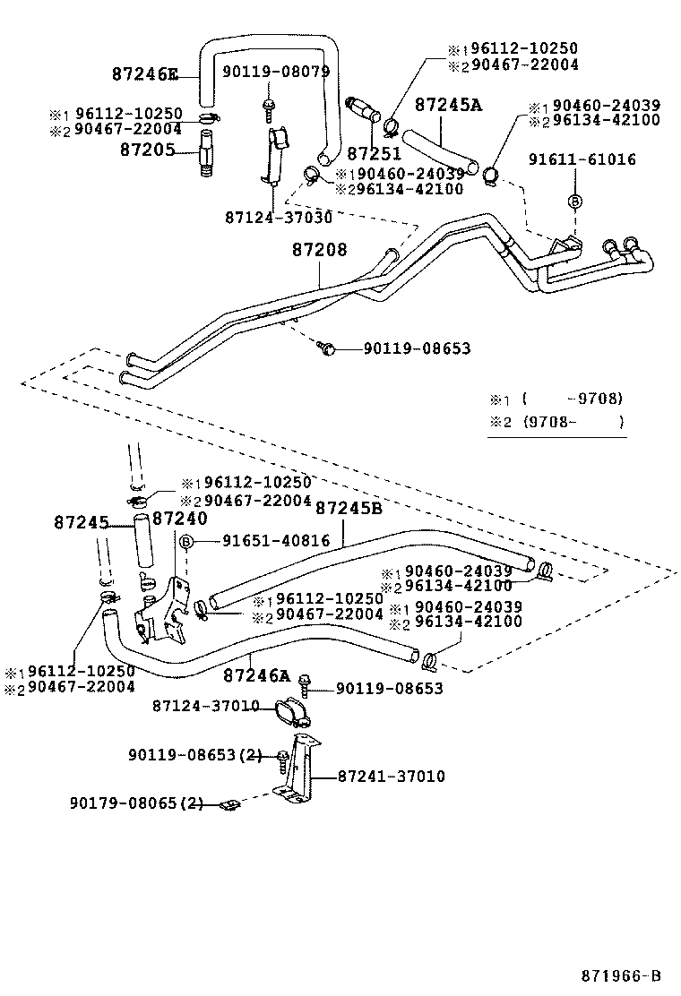 87248-89135 JOINT OR UNION, FRONT HEATER HOSE THROUGH OR INLET VALVE product image