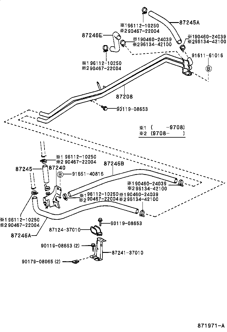 87248-89135 JOINT OR UNION, FRONT HEATER HOSE THROUGH OR INLET VALVE product image