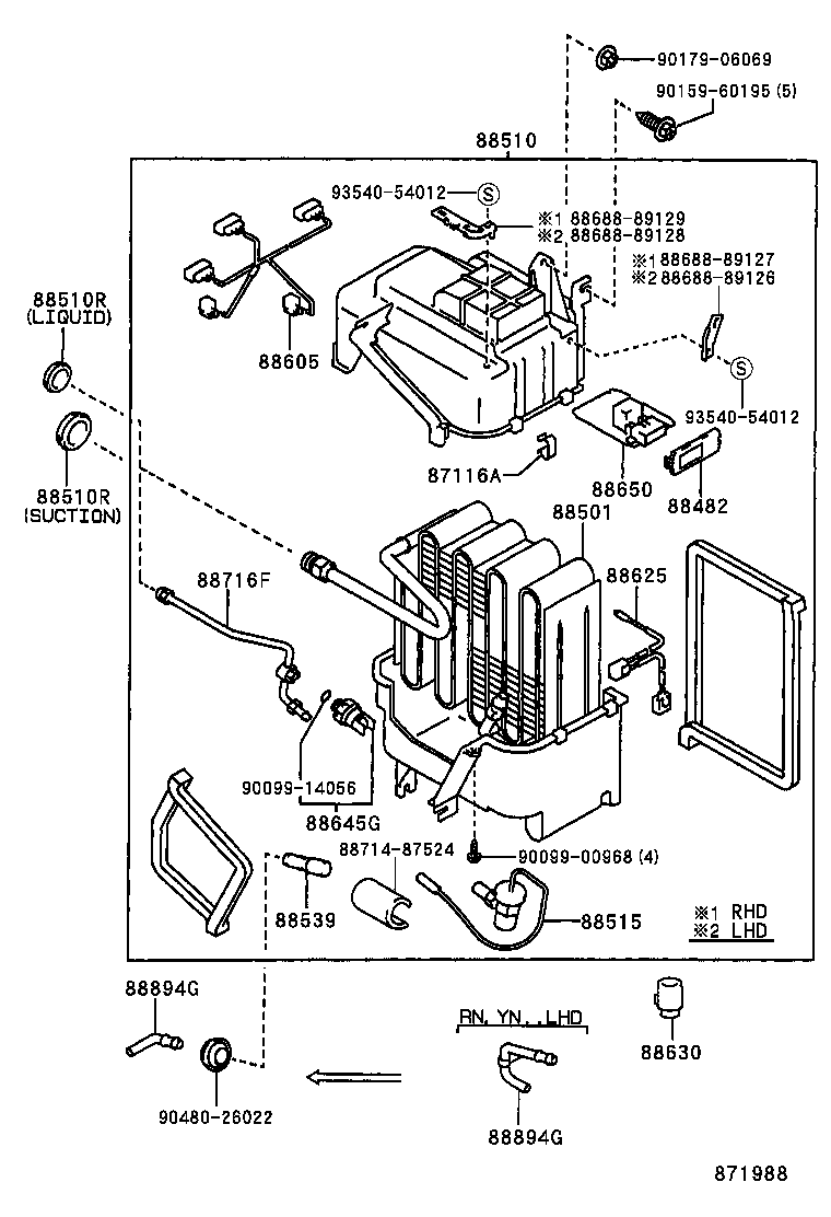 88510-89153 UNIT ASSY, COOLER product image